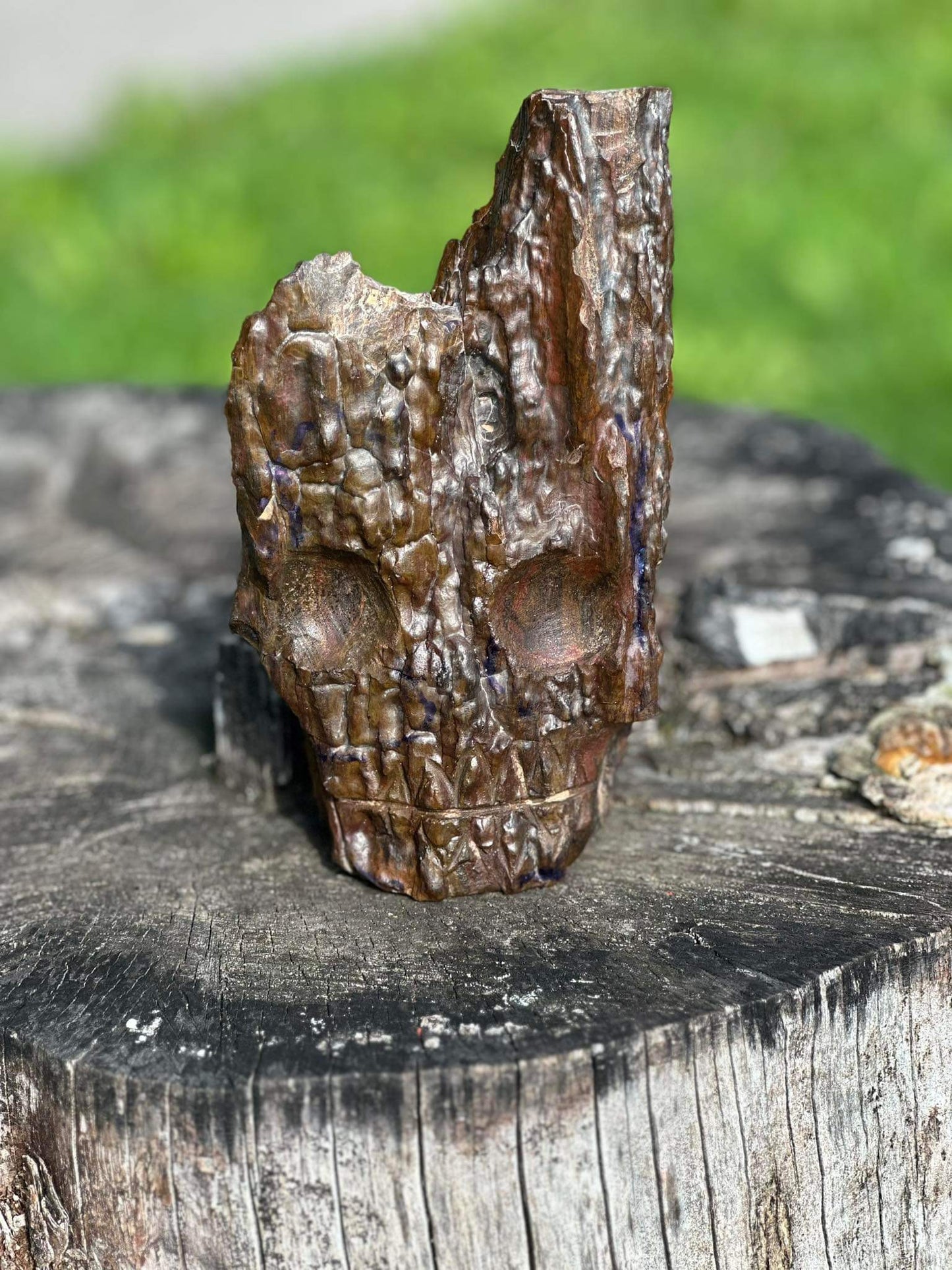 Crâne de cristal basalte