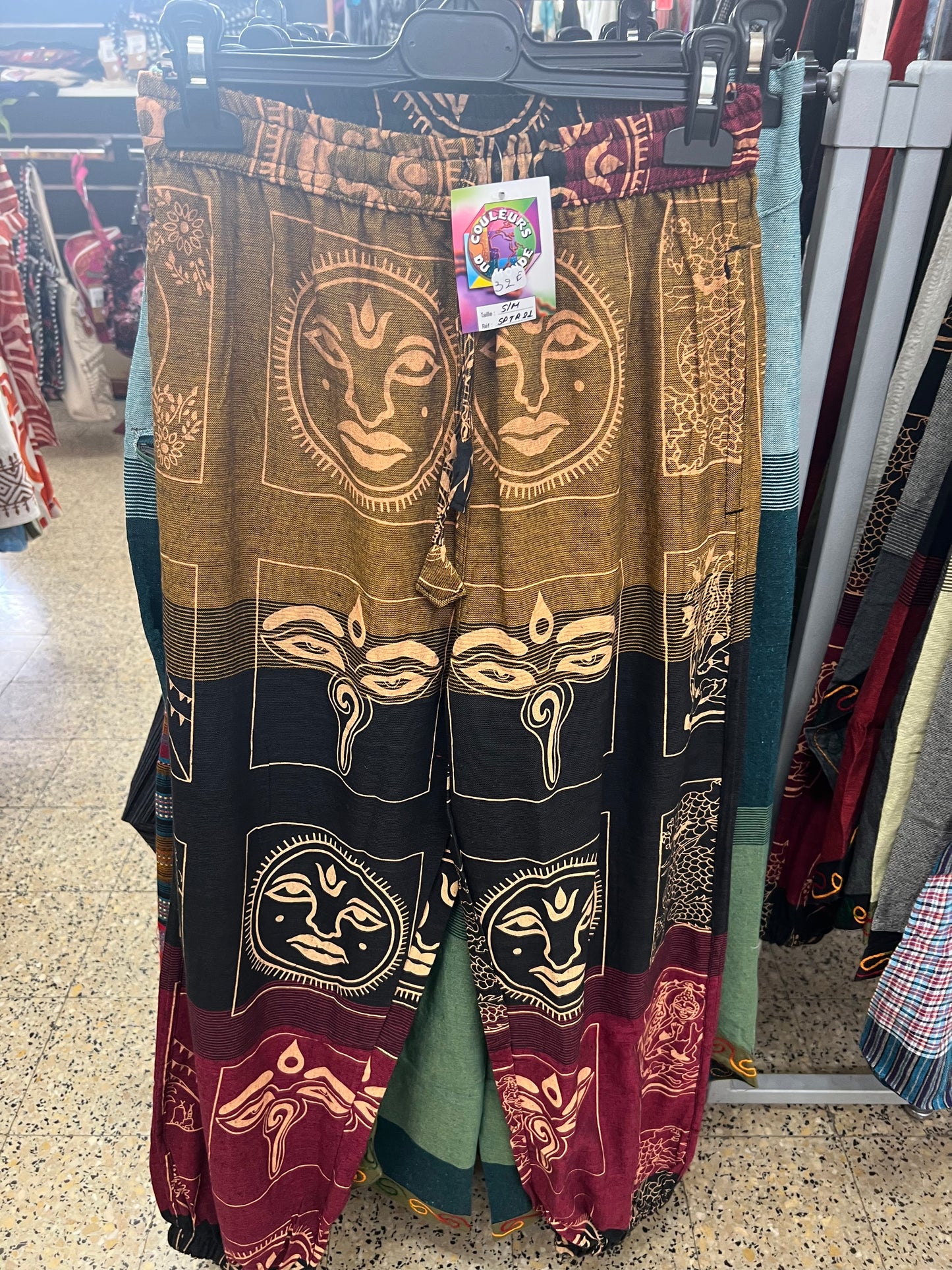 Pantalon imprimé 100% coton