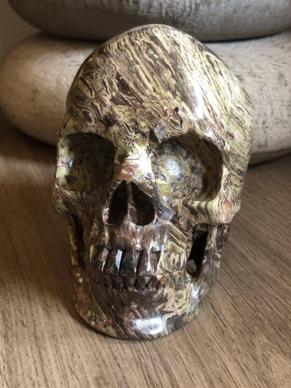 Crâne agate œuf de dinosaure