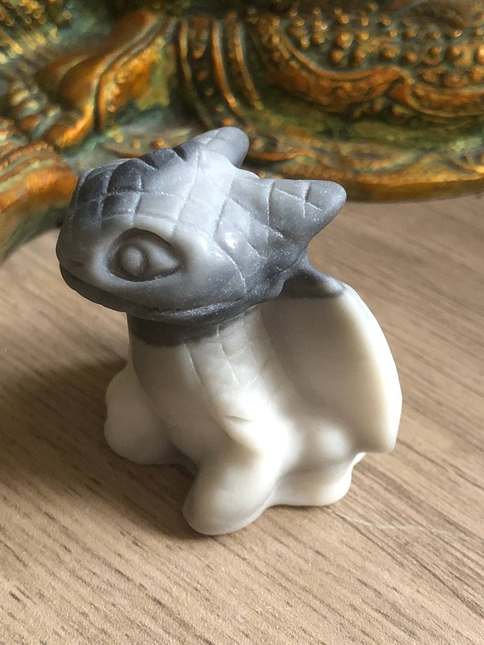 Crâne de dragon fury en pierre de Taichi