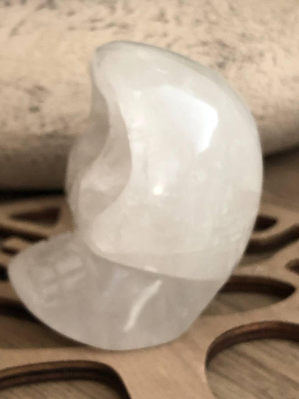 Crâne de cristal mongol en quartz arawali (n°4)