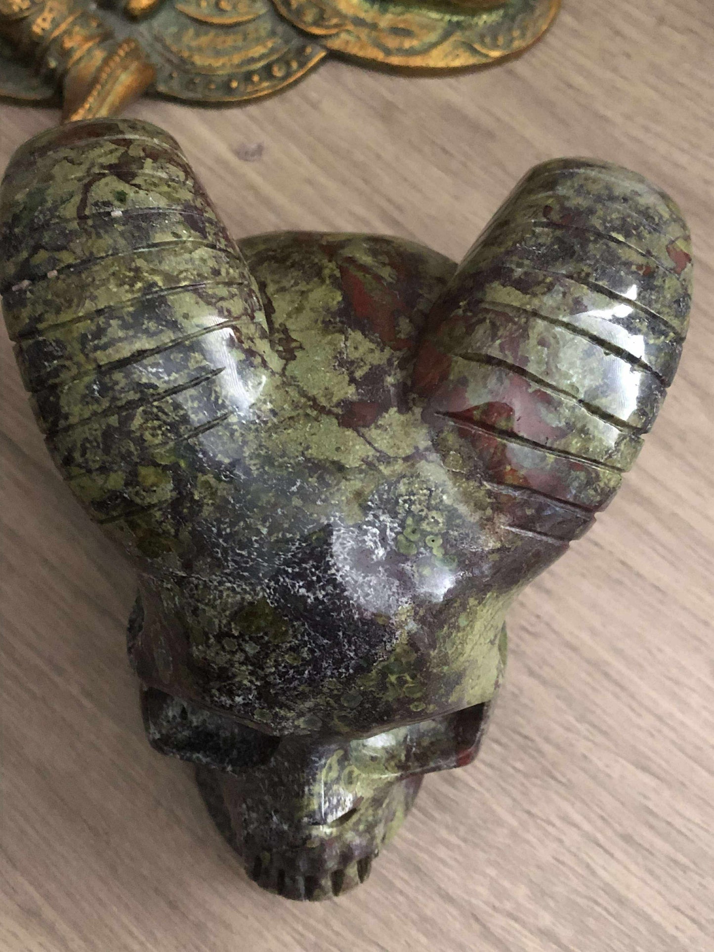 Crâne en jaspe sang de dragon 🐉