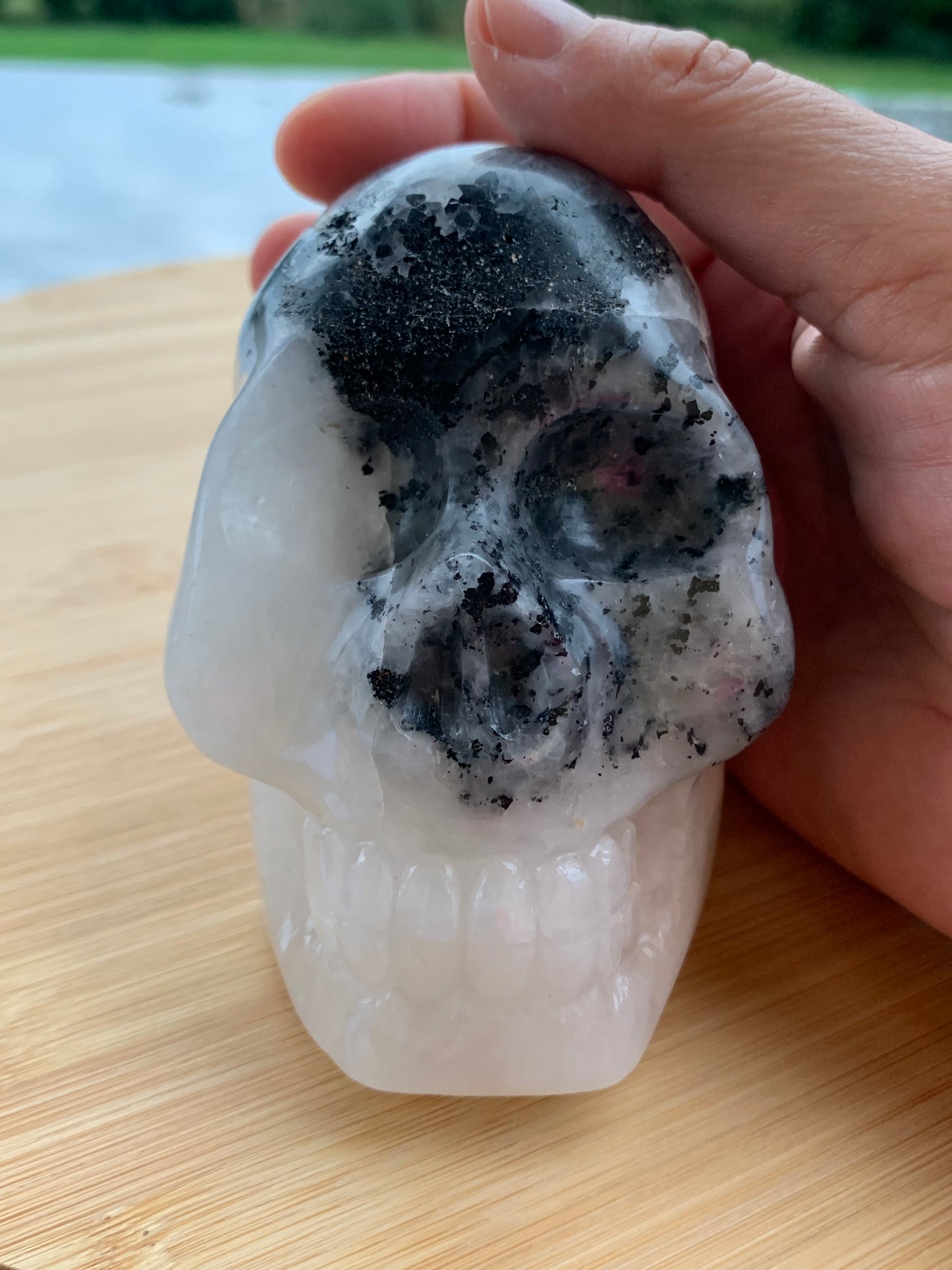 Crâne en quartz Arawali