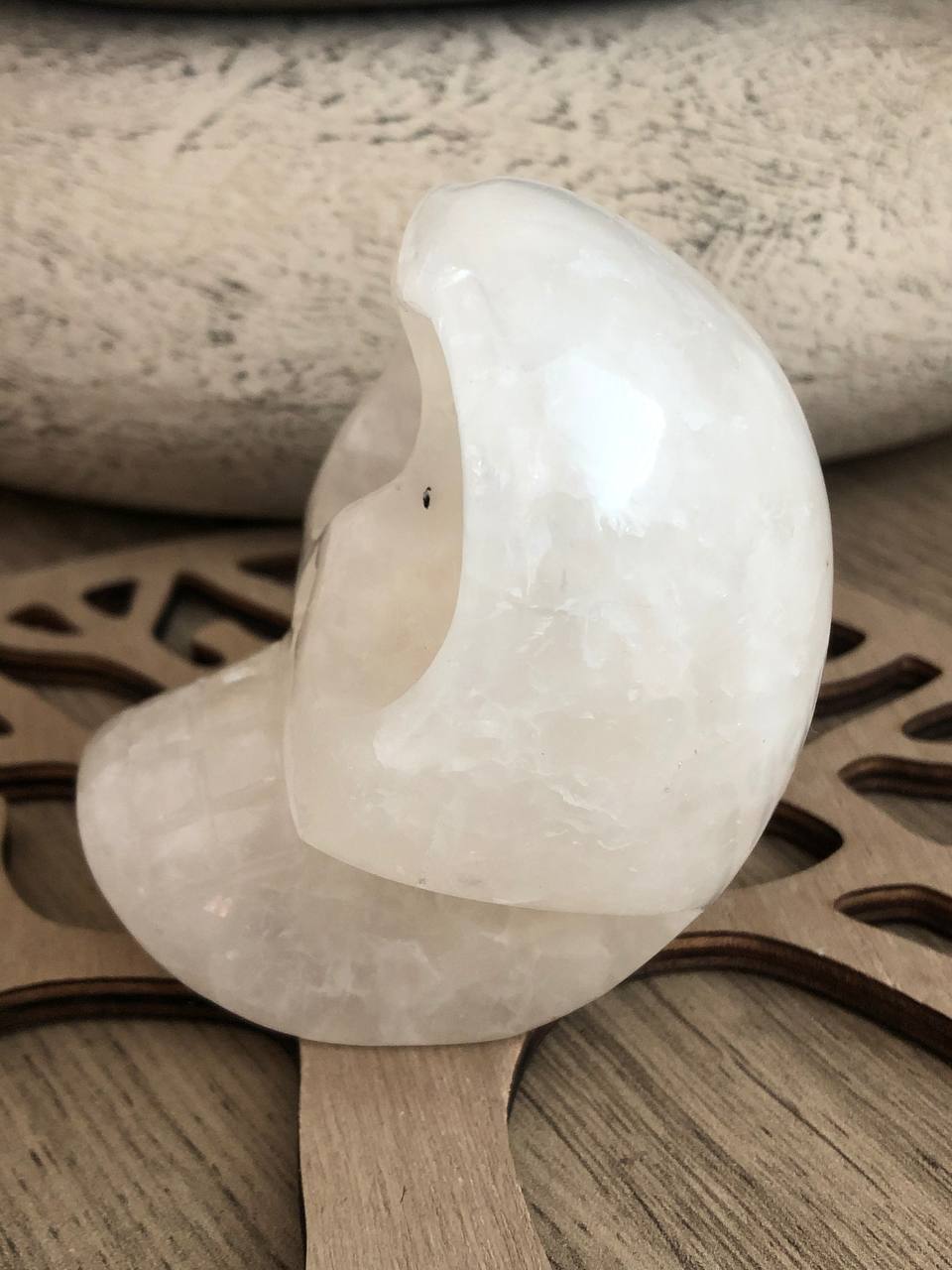 Crâne de cristal mongol en quartz arawali (n°6)