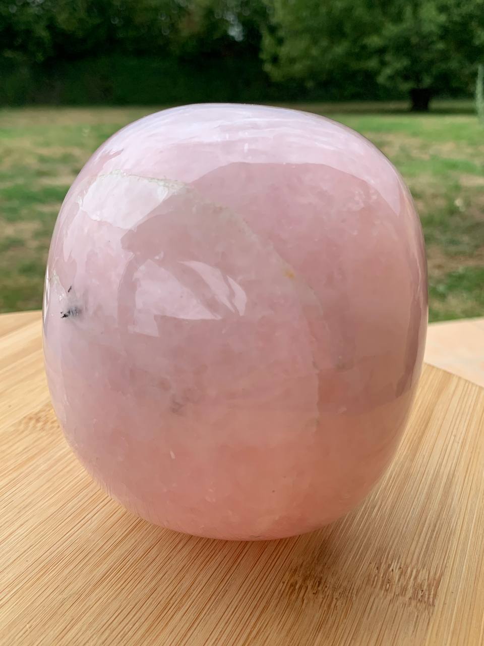 Crâne en quartz rose