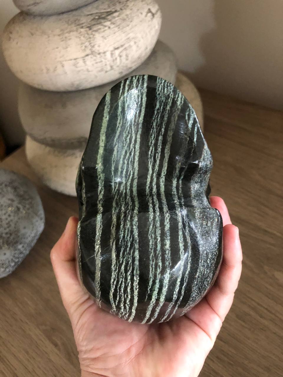 Crâne de cristal en chrysotile