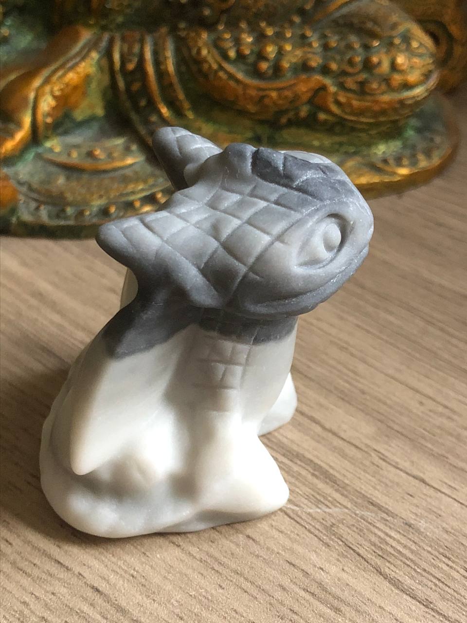 Crâne de dragon fury en pierre de Taichi