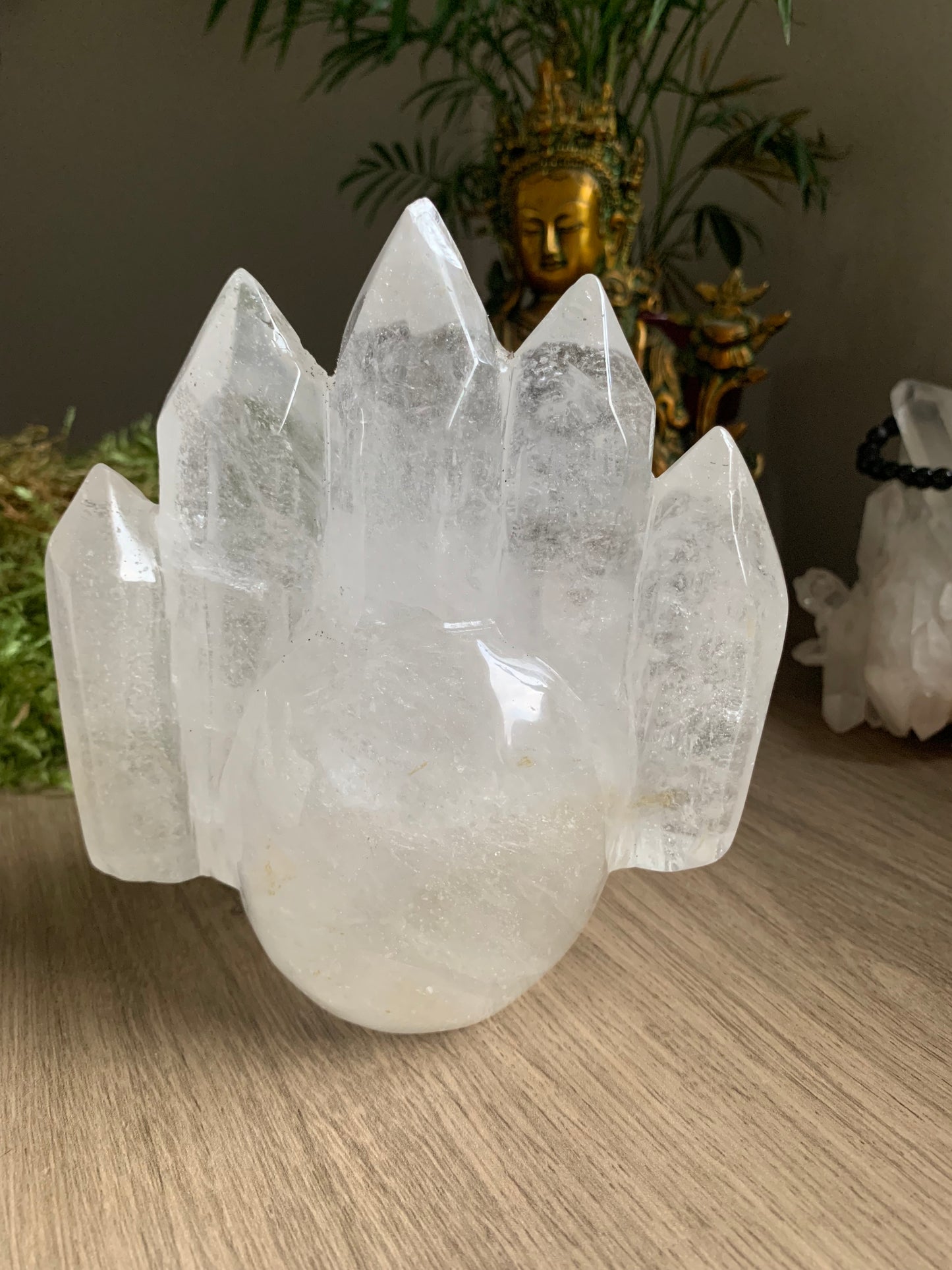 Crâne de cristal de roche atlante