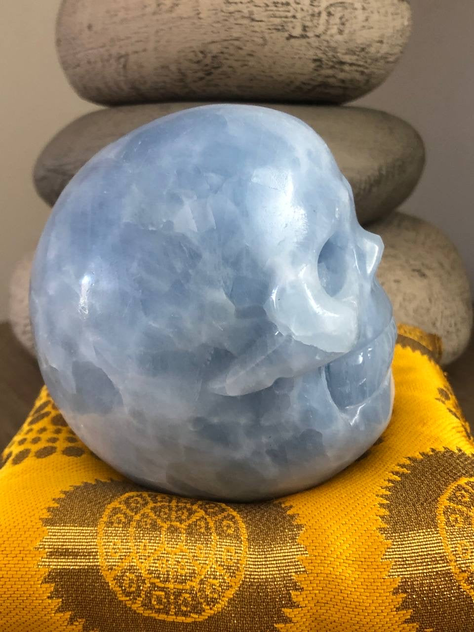 Crâne de cristal en Célestine