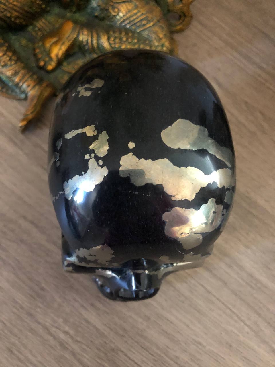 Crâne de cristal en pyrite