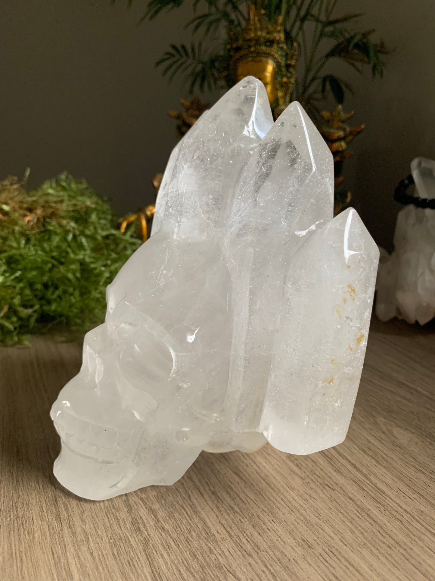 Crâne de cristal de roche atlante