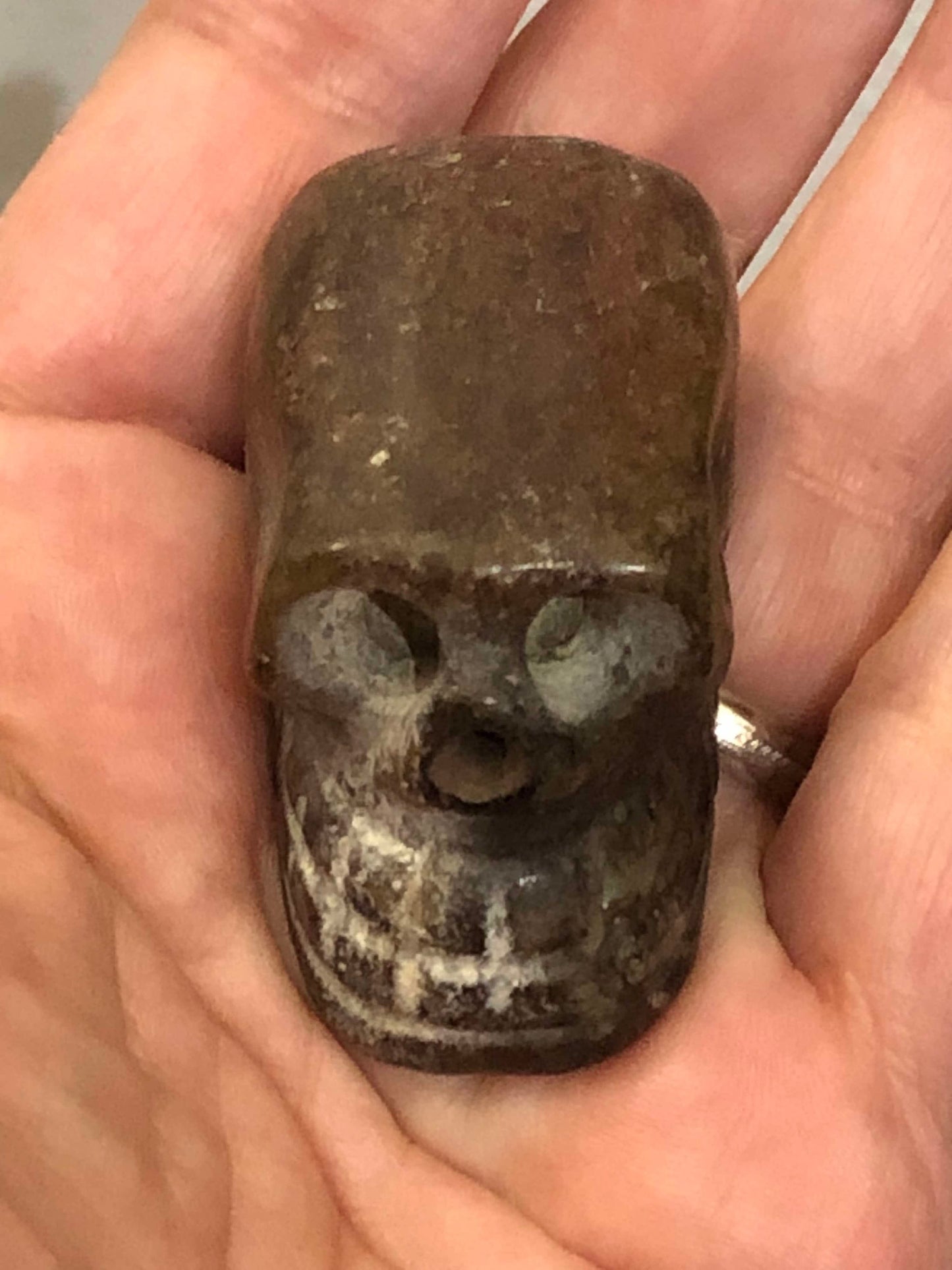 Crâne de cristal Hongshan en jade