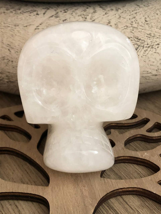 Crâne de cristal mongol en quartz arawali (n°5)