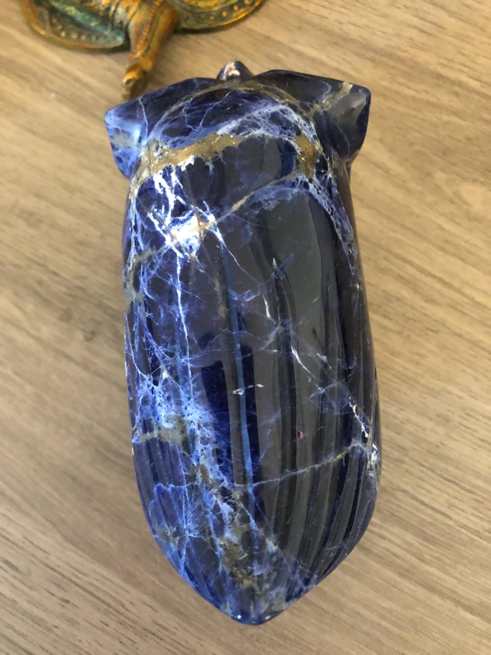 Crâne voyageur en sodalite