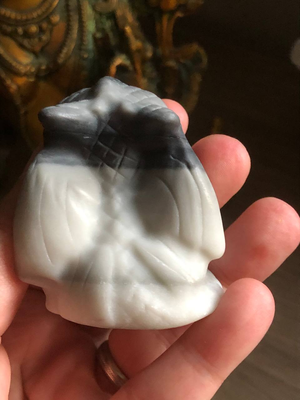 Crâne de dragon fury en pierre de Taichi