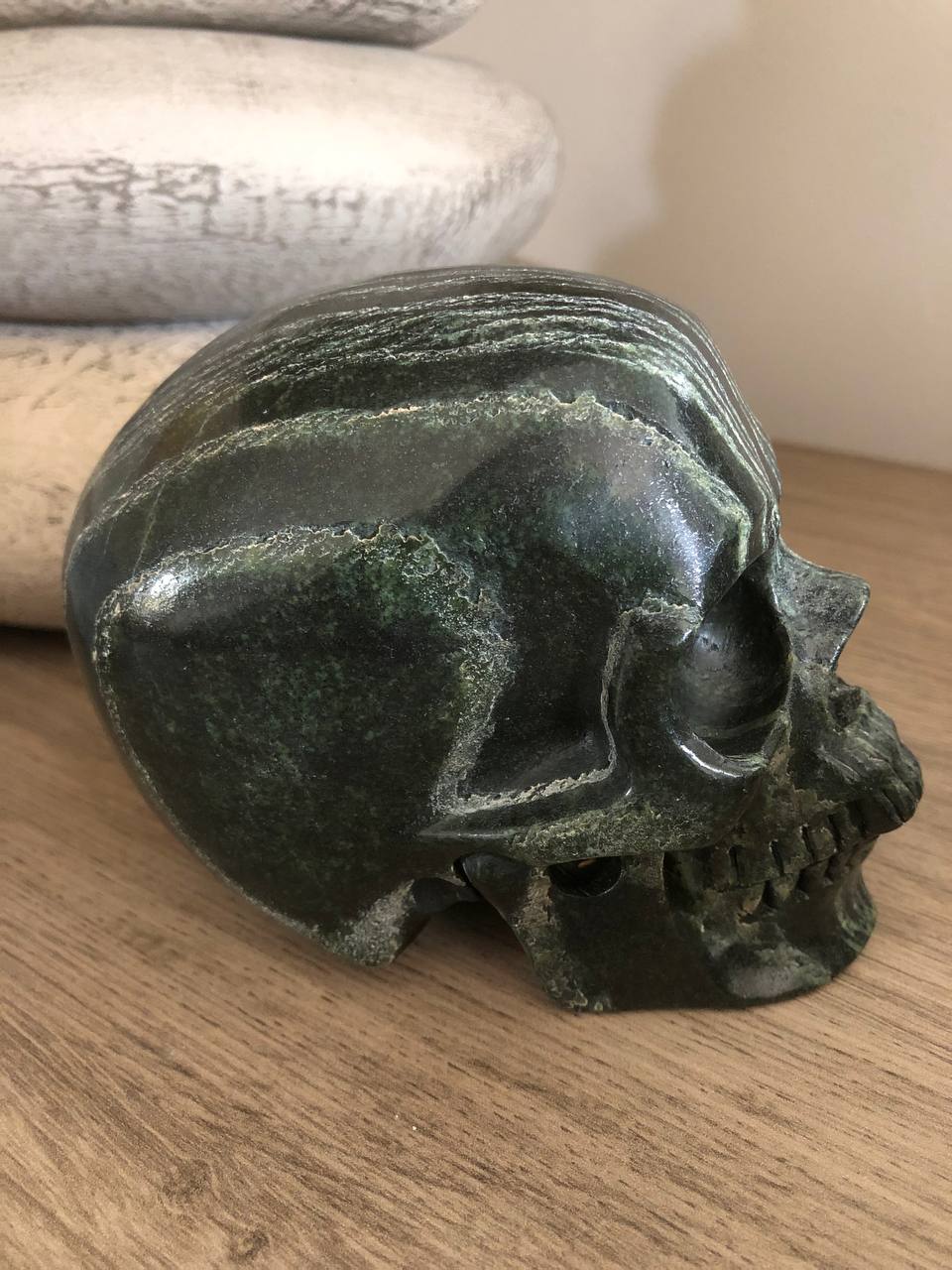 Crâne de cristal en chrysotile