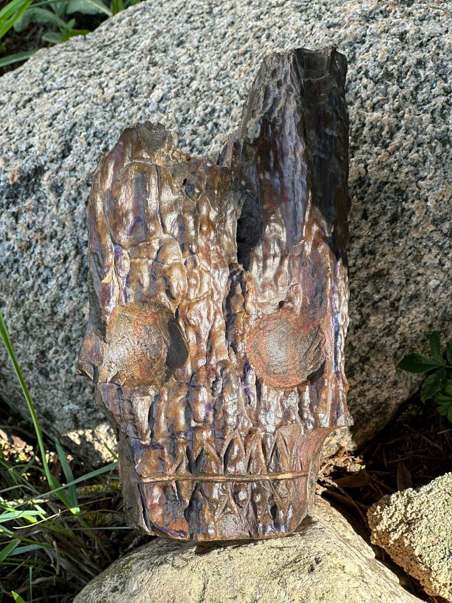 Crâne de cristal basalte