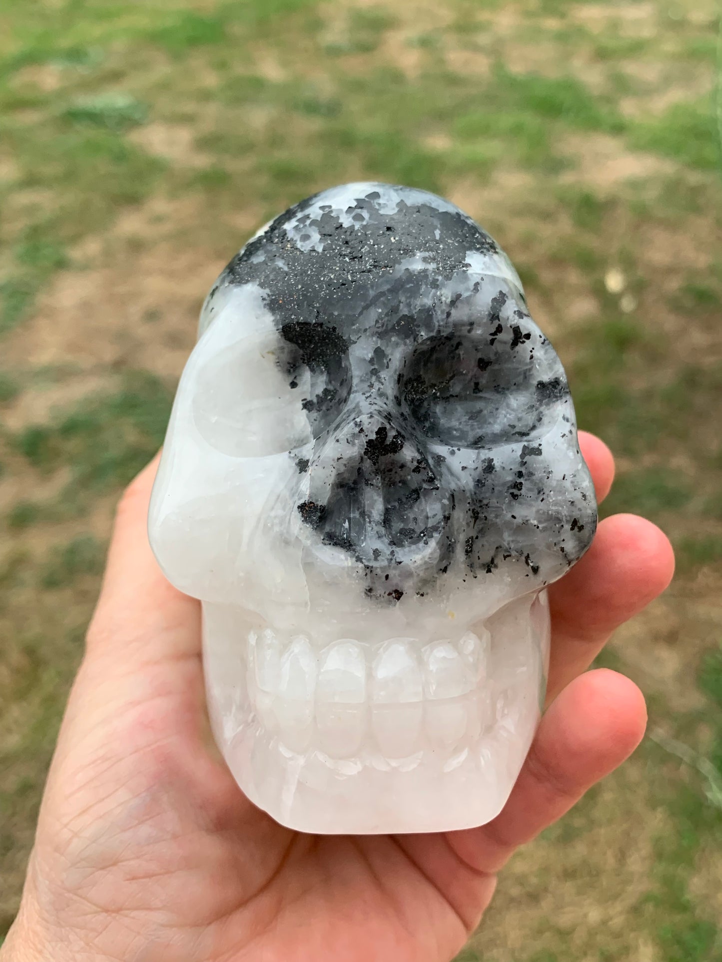 Crâne en quartz Arawali