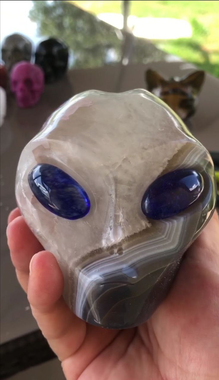 Crâne stellaire en agate