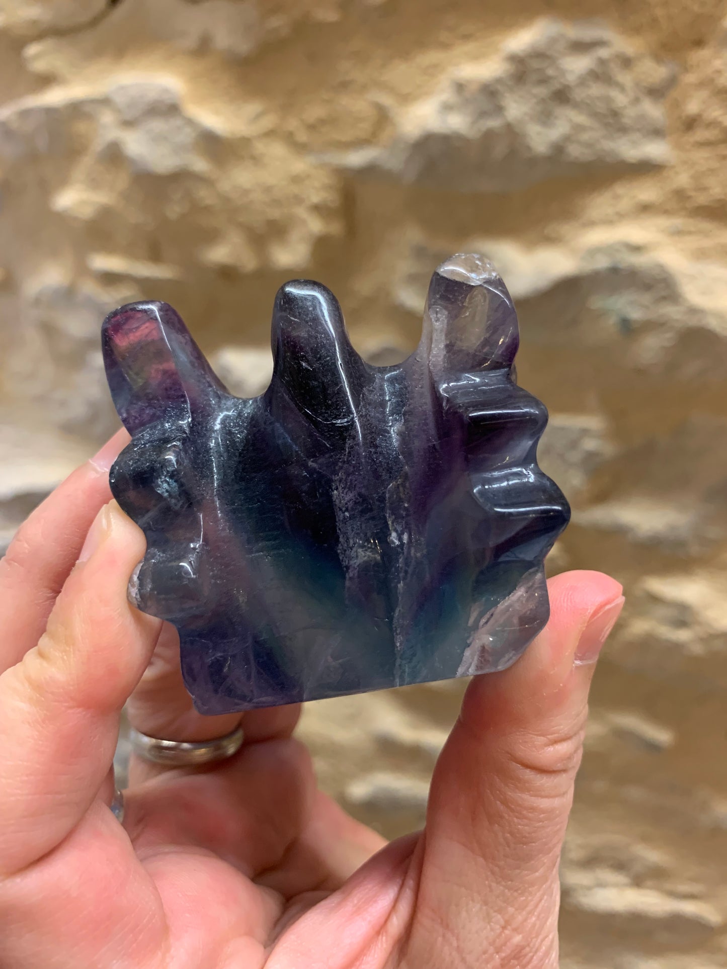 Crâne de dragon en fluorite