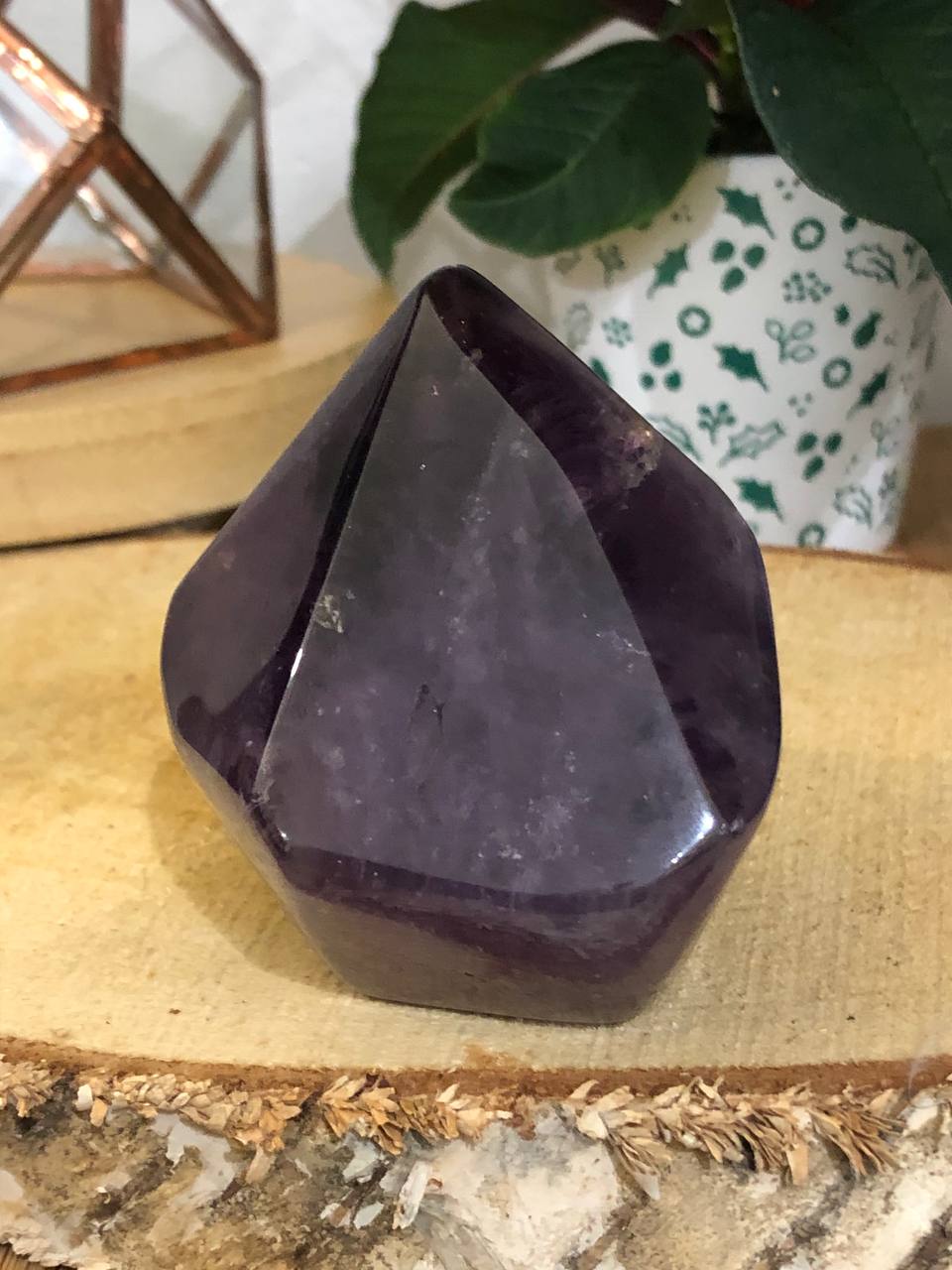 Crâne de cristal en améthyste