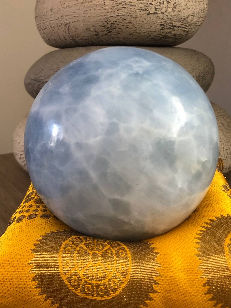 Crâne de cristal en Célestine