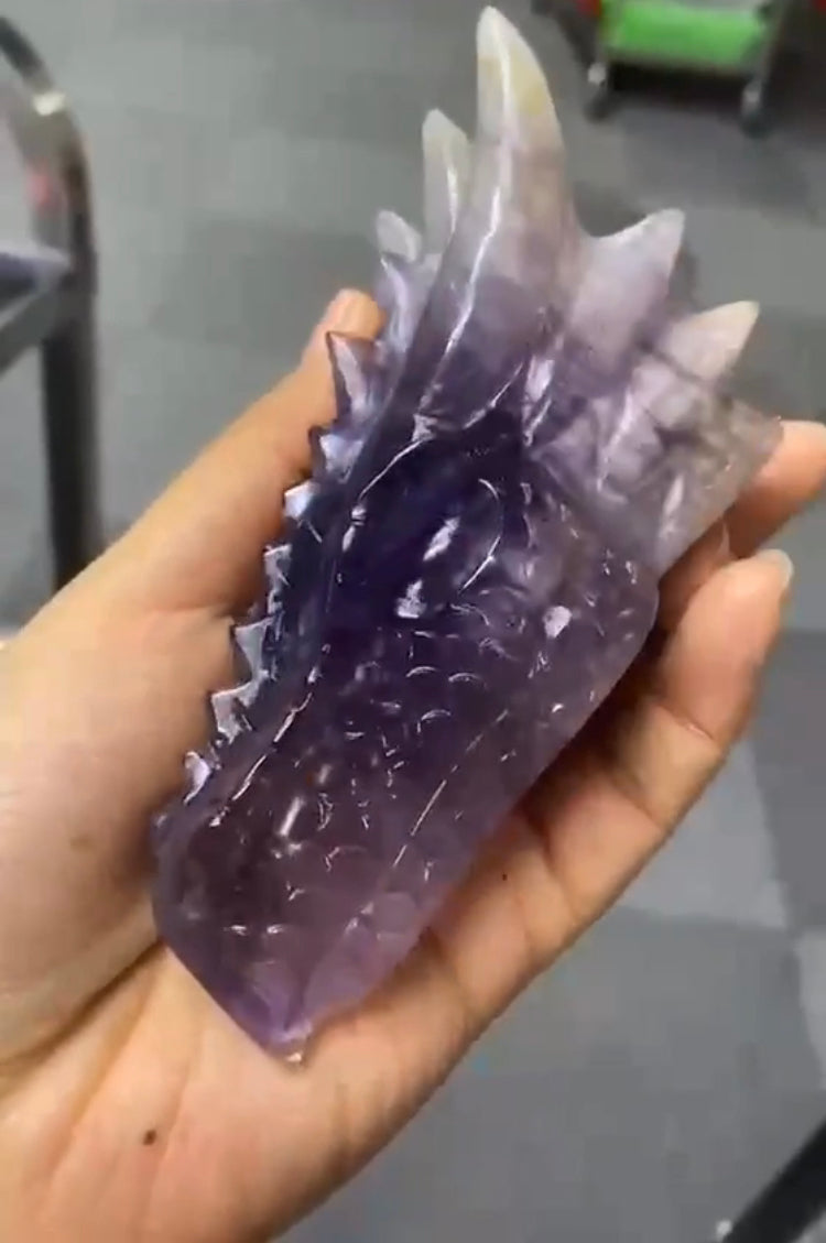 Couple dragons de cristal