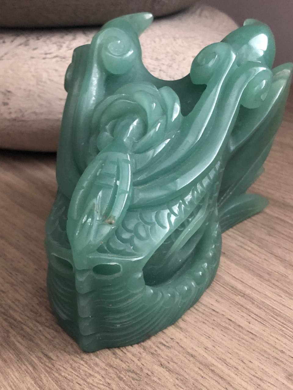 Crâne de dragon cristal en aventurine