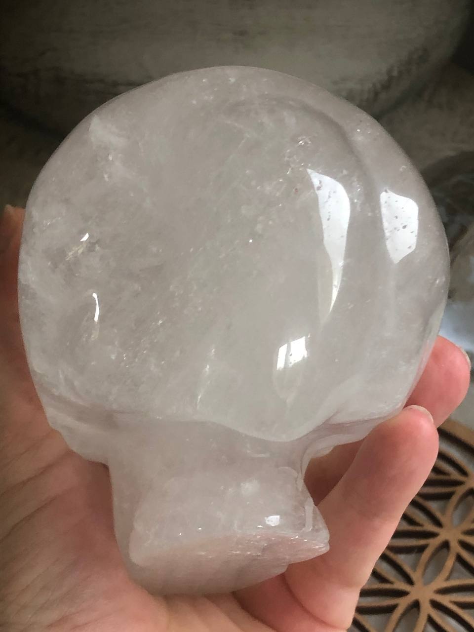 Crâne en cristal de roche