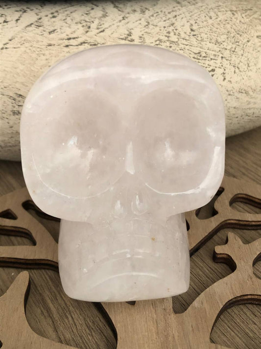 Crâne de cristal mongol en quartz arawali (n°13)