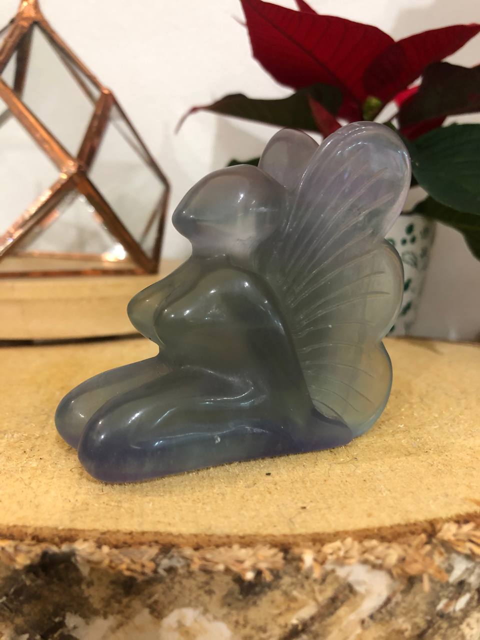 Statuette fée en fluorite