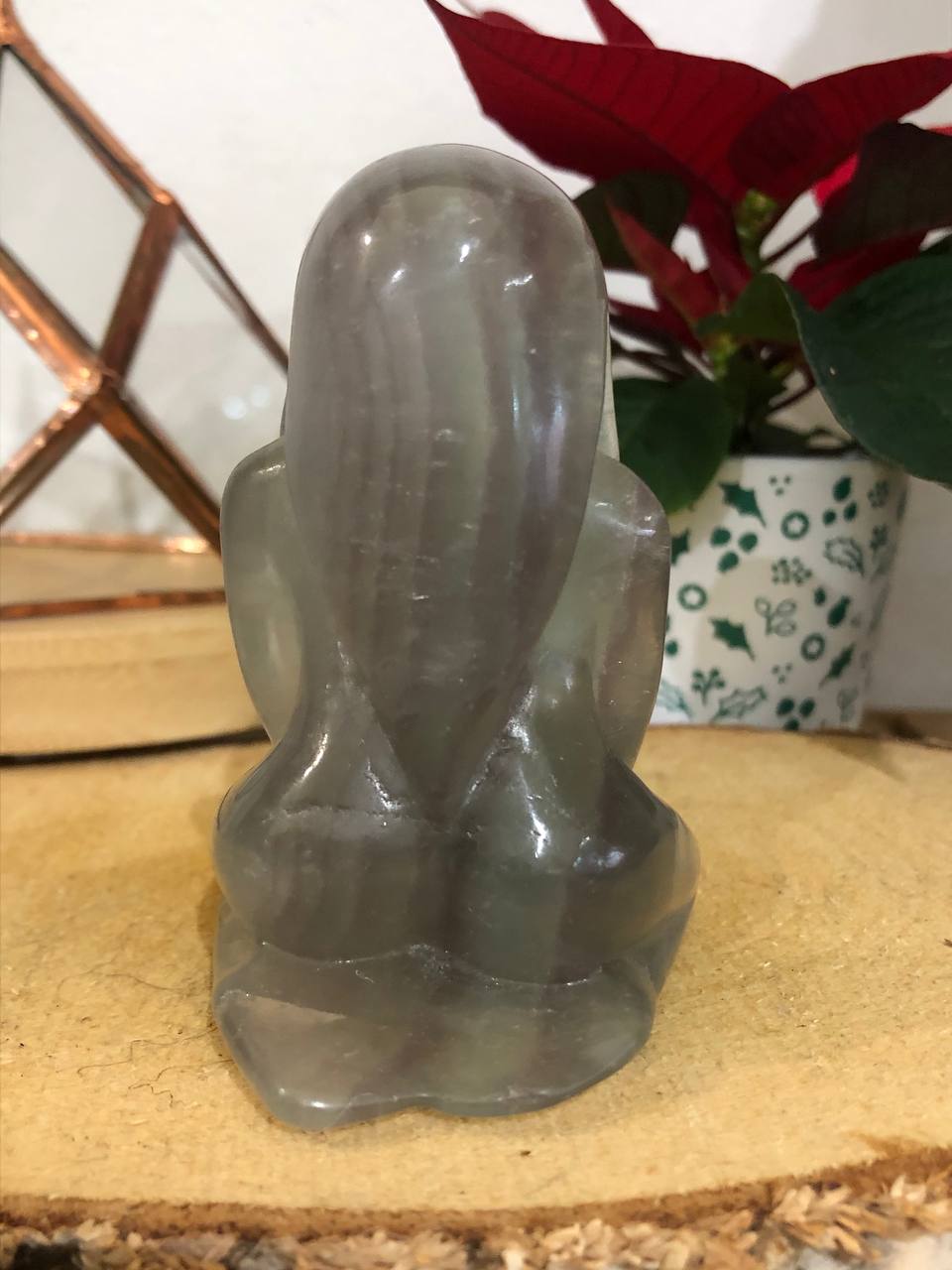 Statuette déesse en fluorite.