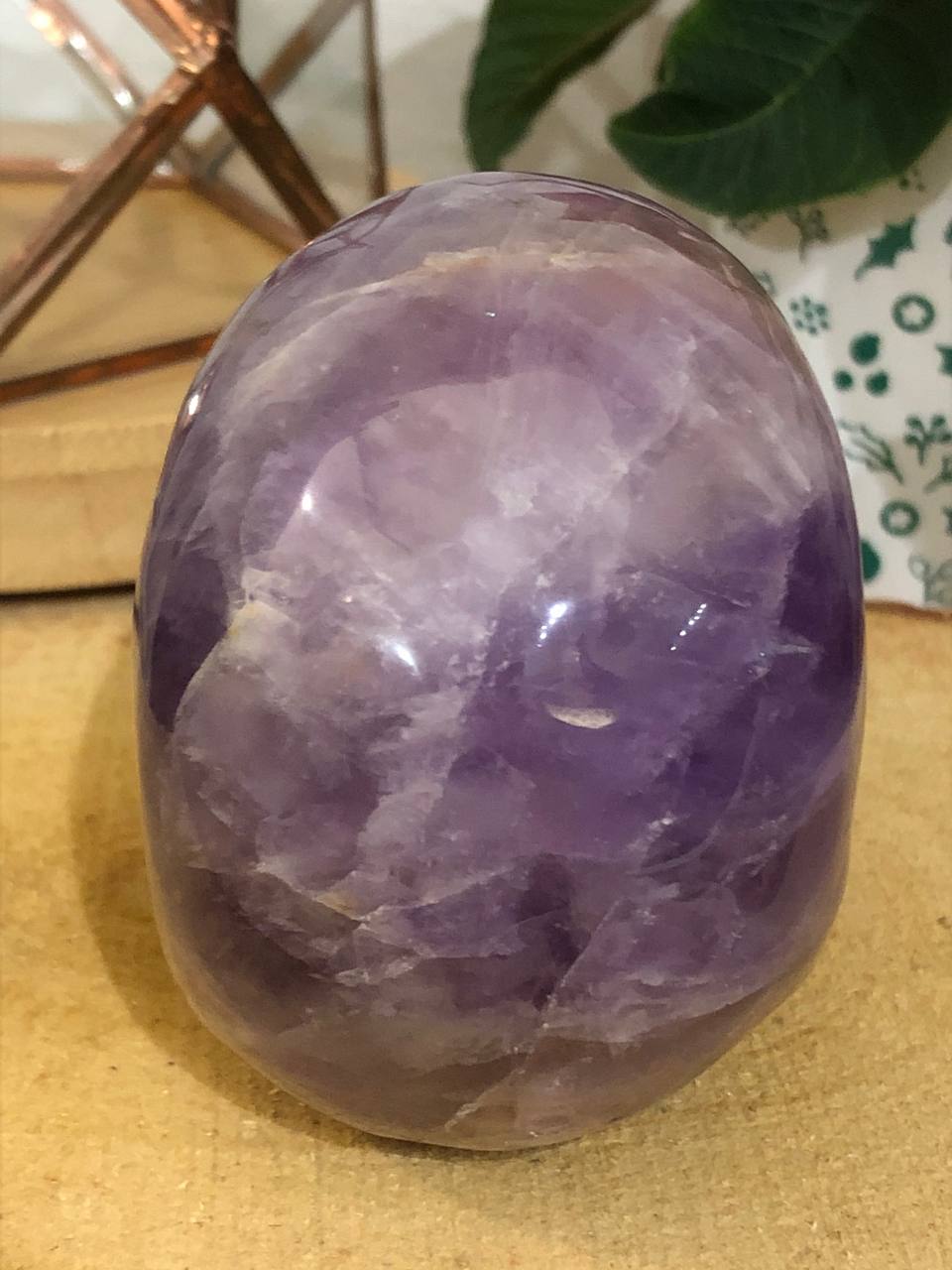 Crâne de cristal en améthyste