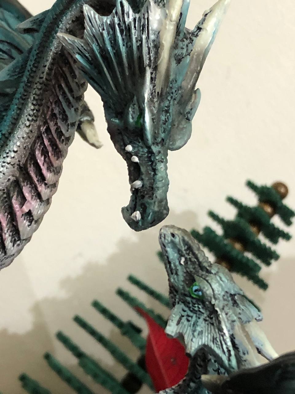 Statue dragons en famille