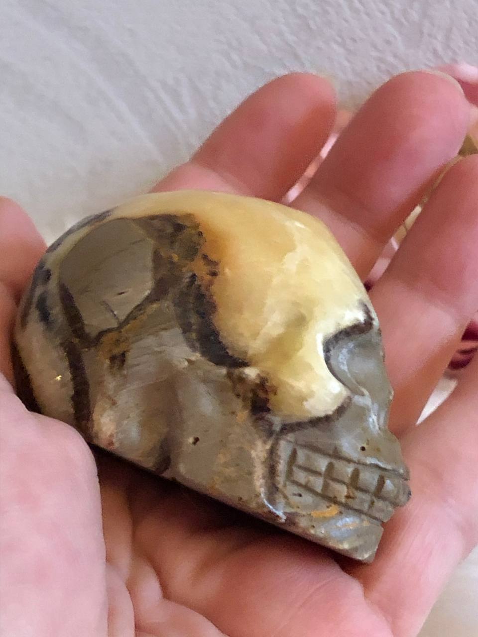 Crâne de cristal en septaria