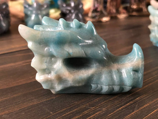 Crâne de dragon cristal en trolleite