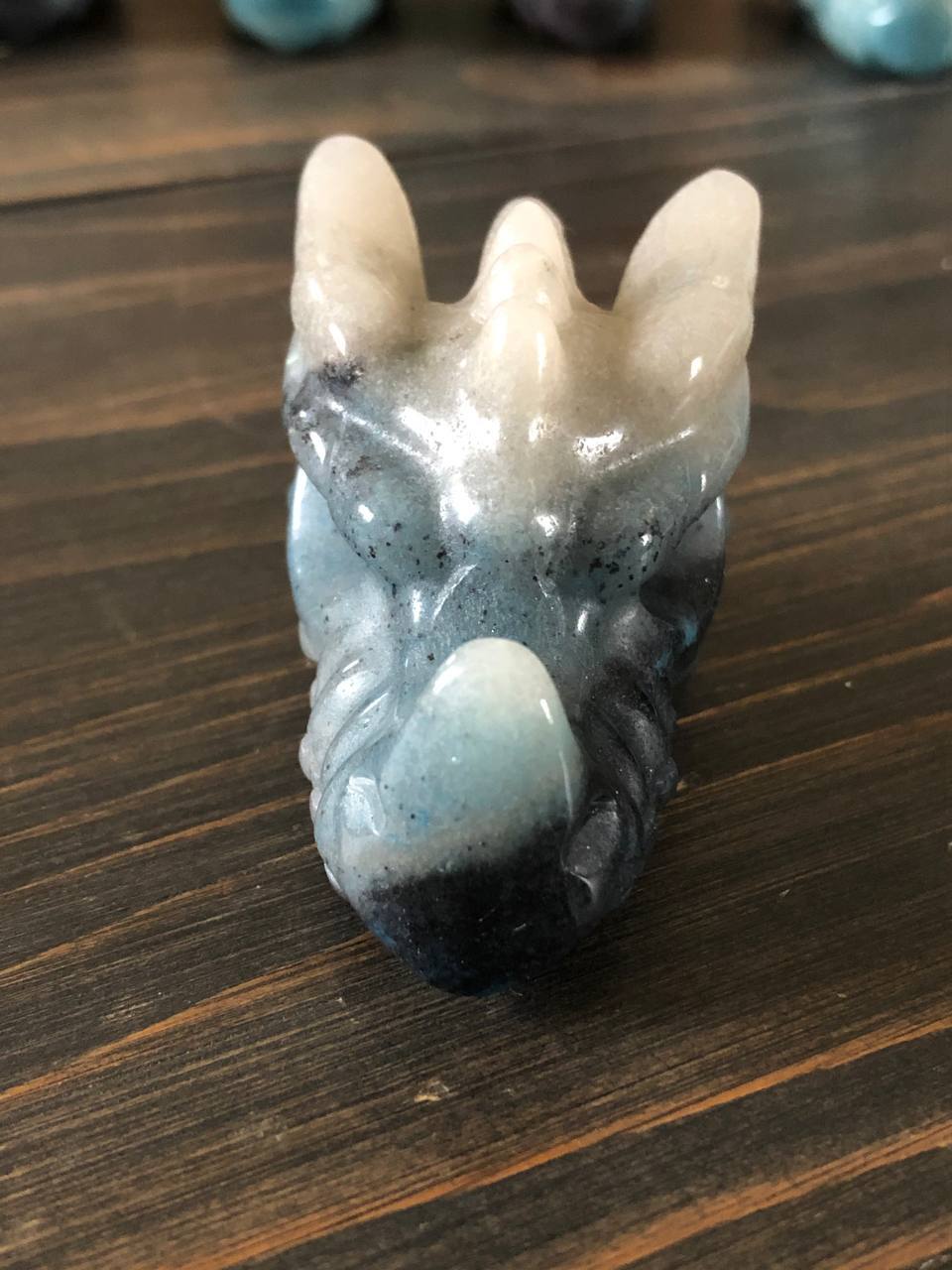 Crâne de dragon cristal en trolleite