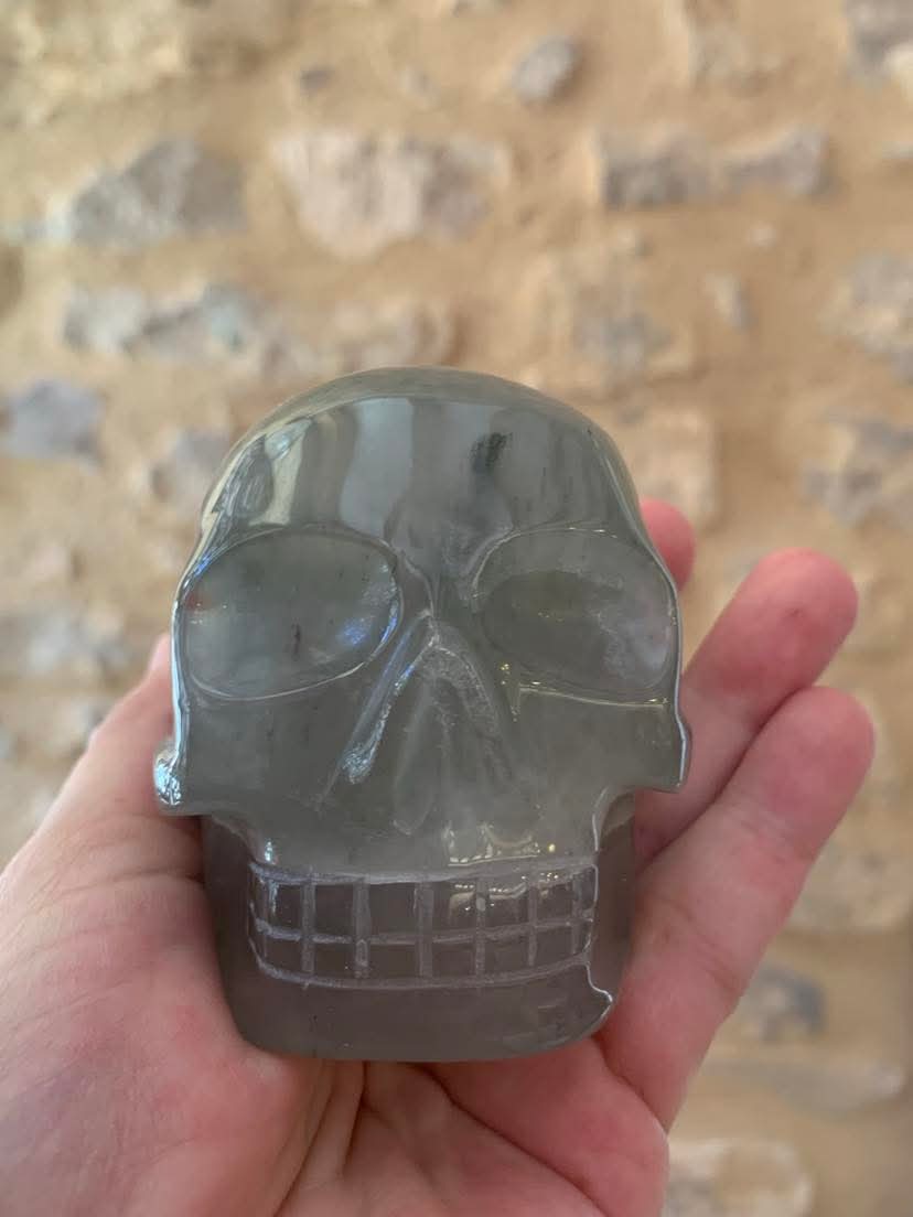 Crâne de cristal en agate