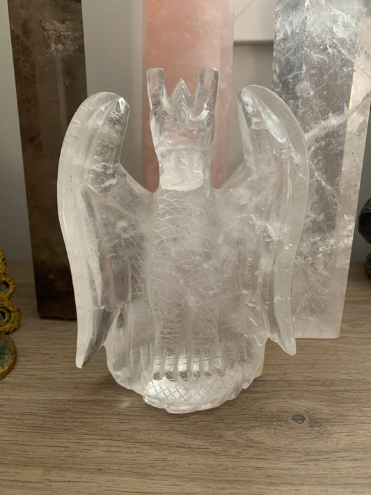 Dragon cristal de roche