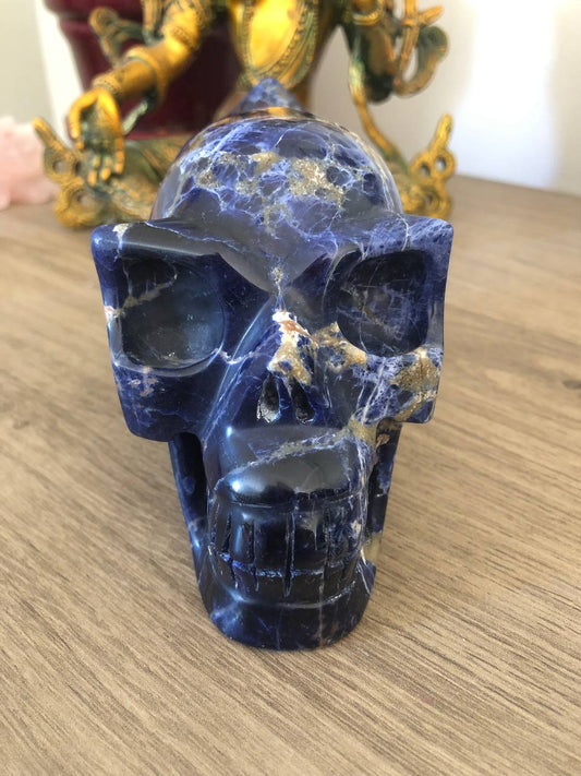Crâne voyageur en sodalite