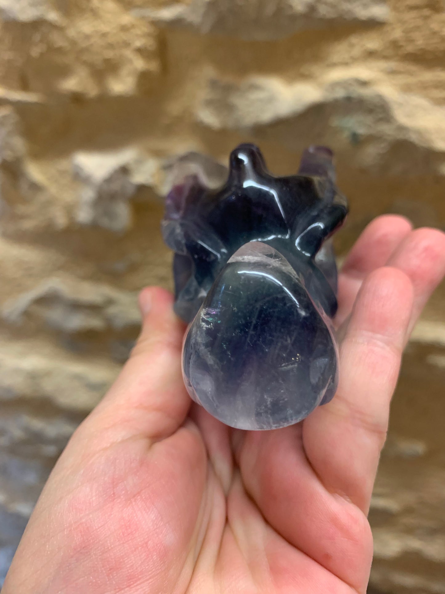 Crâne de dragon en fluorite