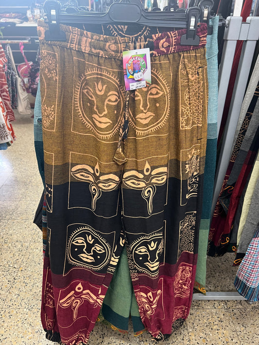 Pantalon imprimé 100% coton