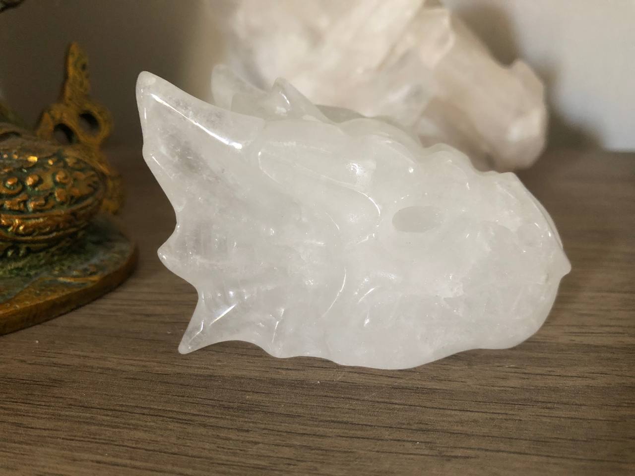 Dragon de cristal de roche