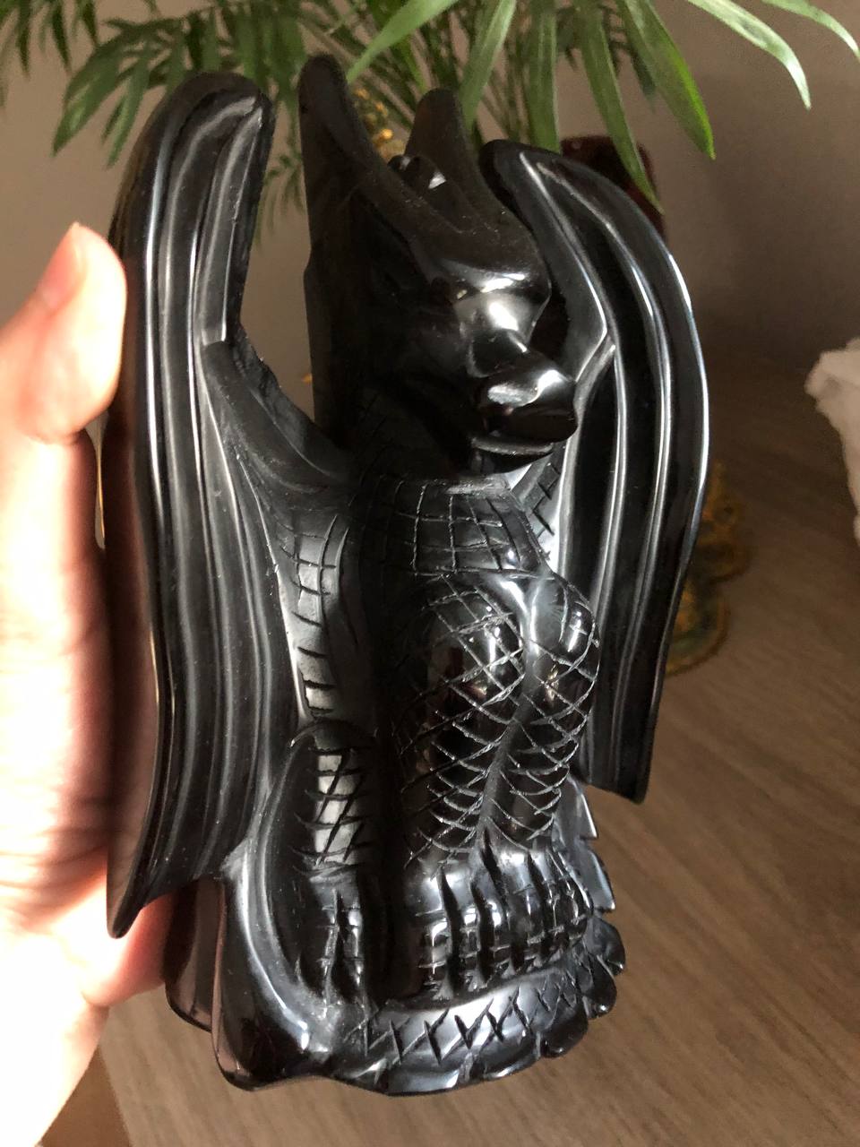 Dragon en obsidienne