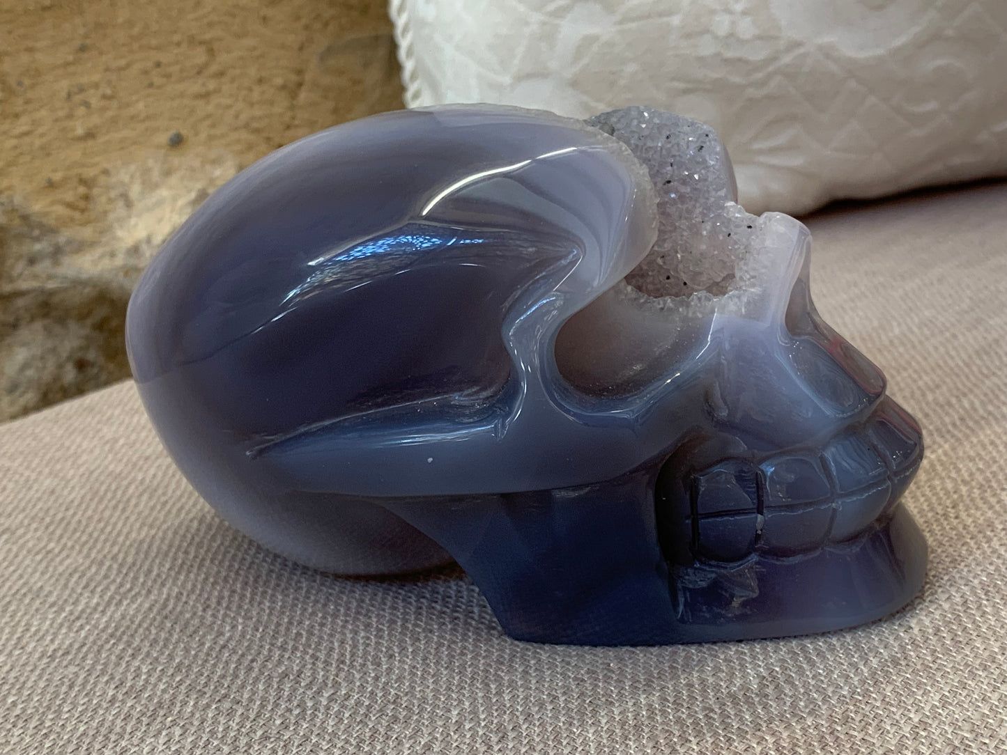 Crane d’agate druse