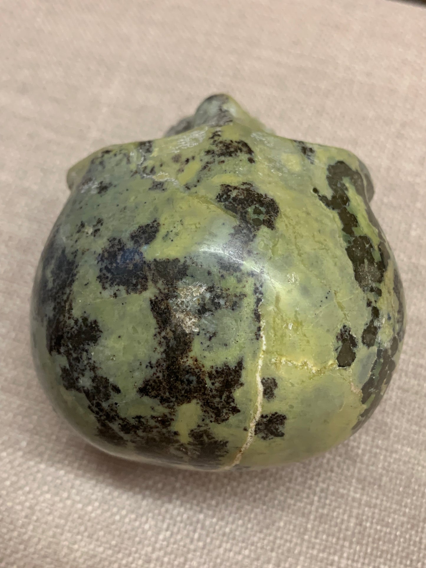 Crâne de cristal en turquoise africaine