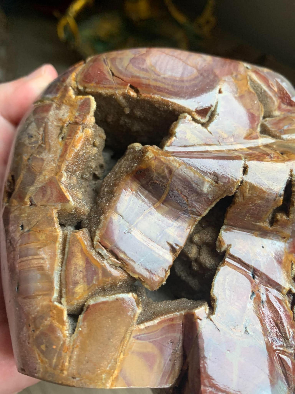 Crâne de cristal en agate d’Indonesie