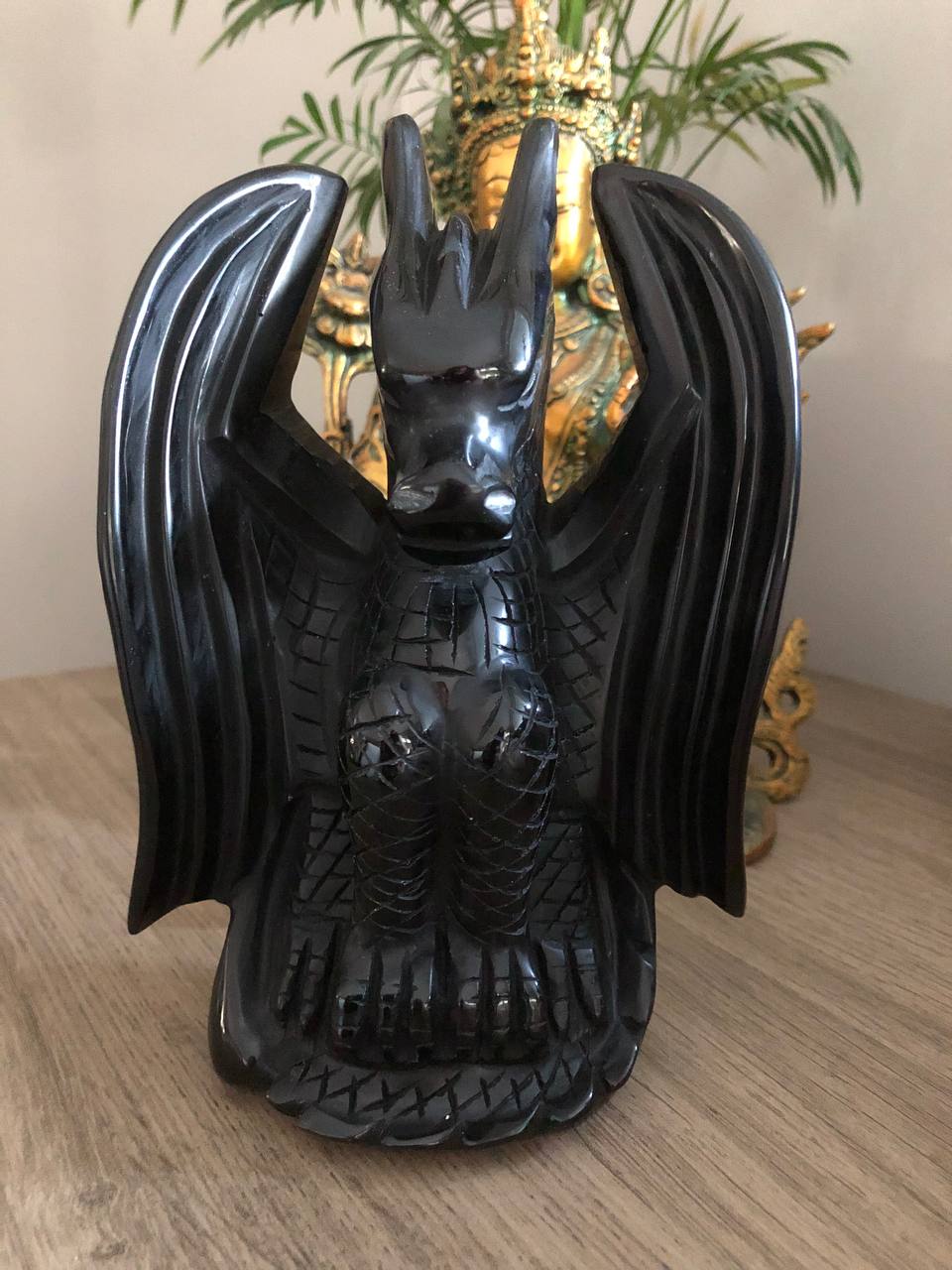 Dragon en obsidienne