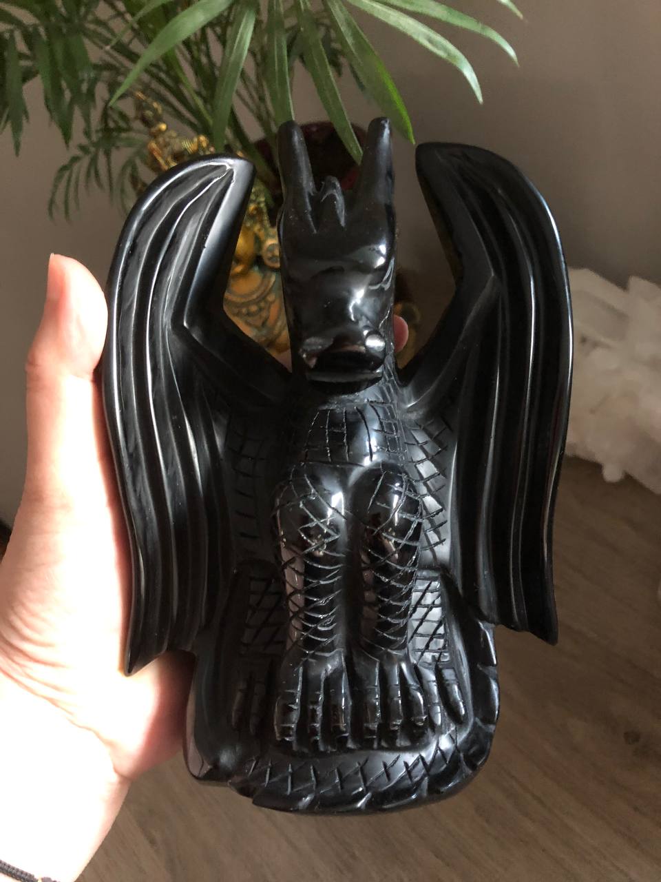 Dragon en obsidienne