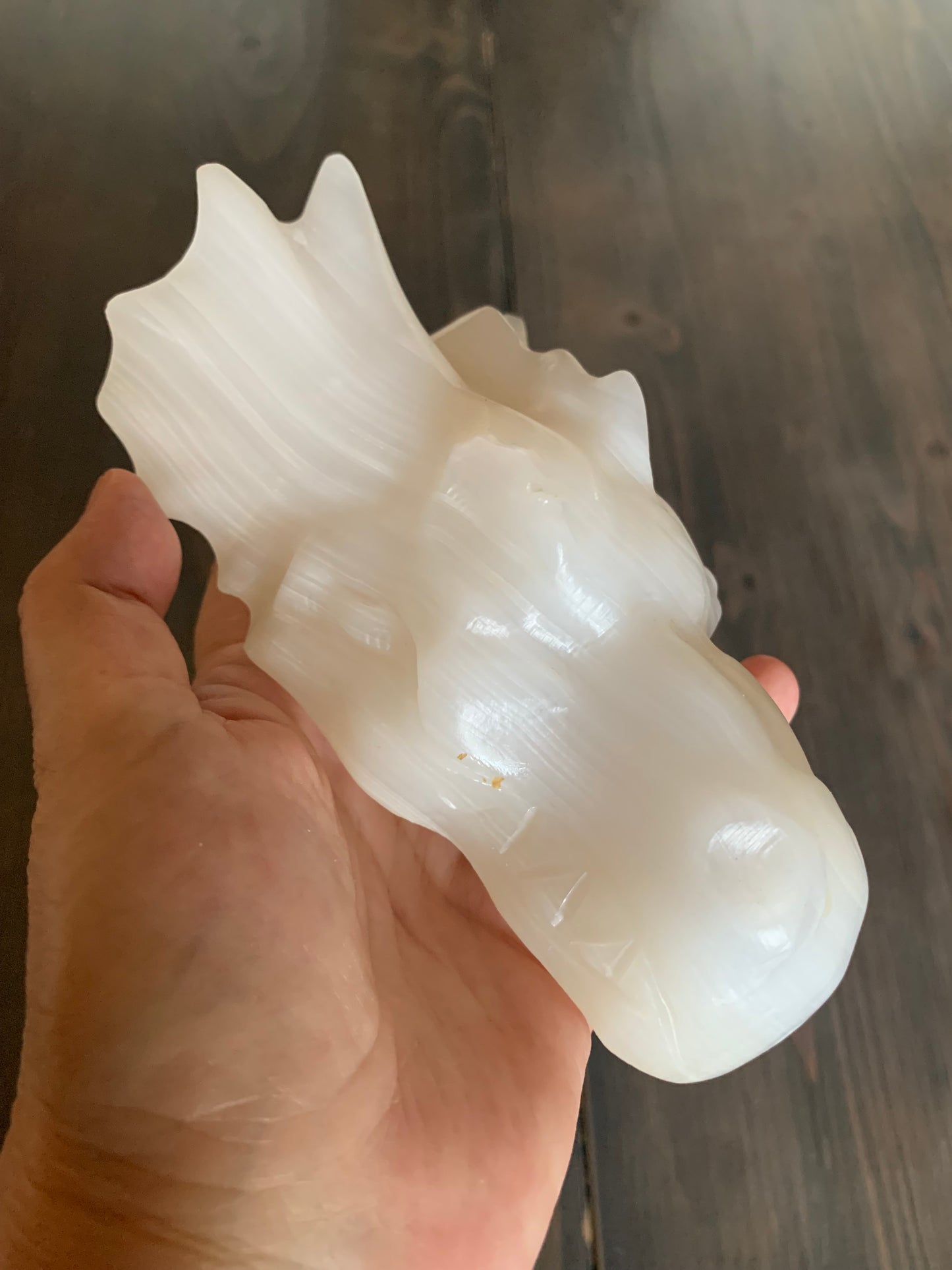 Dragon jade blanc et pochette Ganesh
